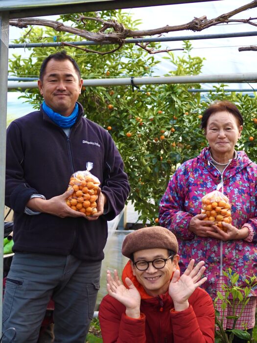 写真：ニラ農家の武市さんです