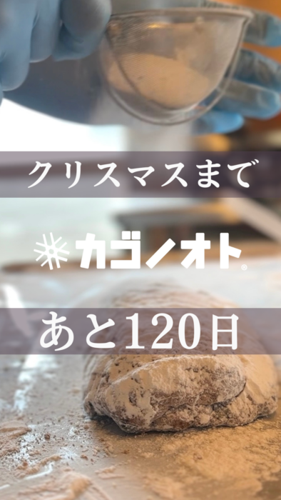 画像：クリスマスまであと120日です