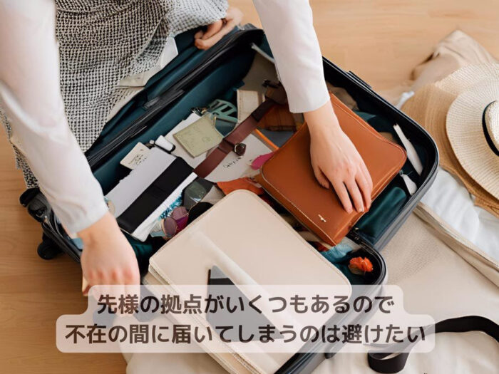 画像：旅行のパッキングをしているところです